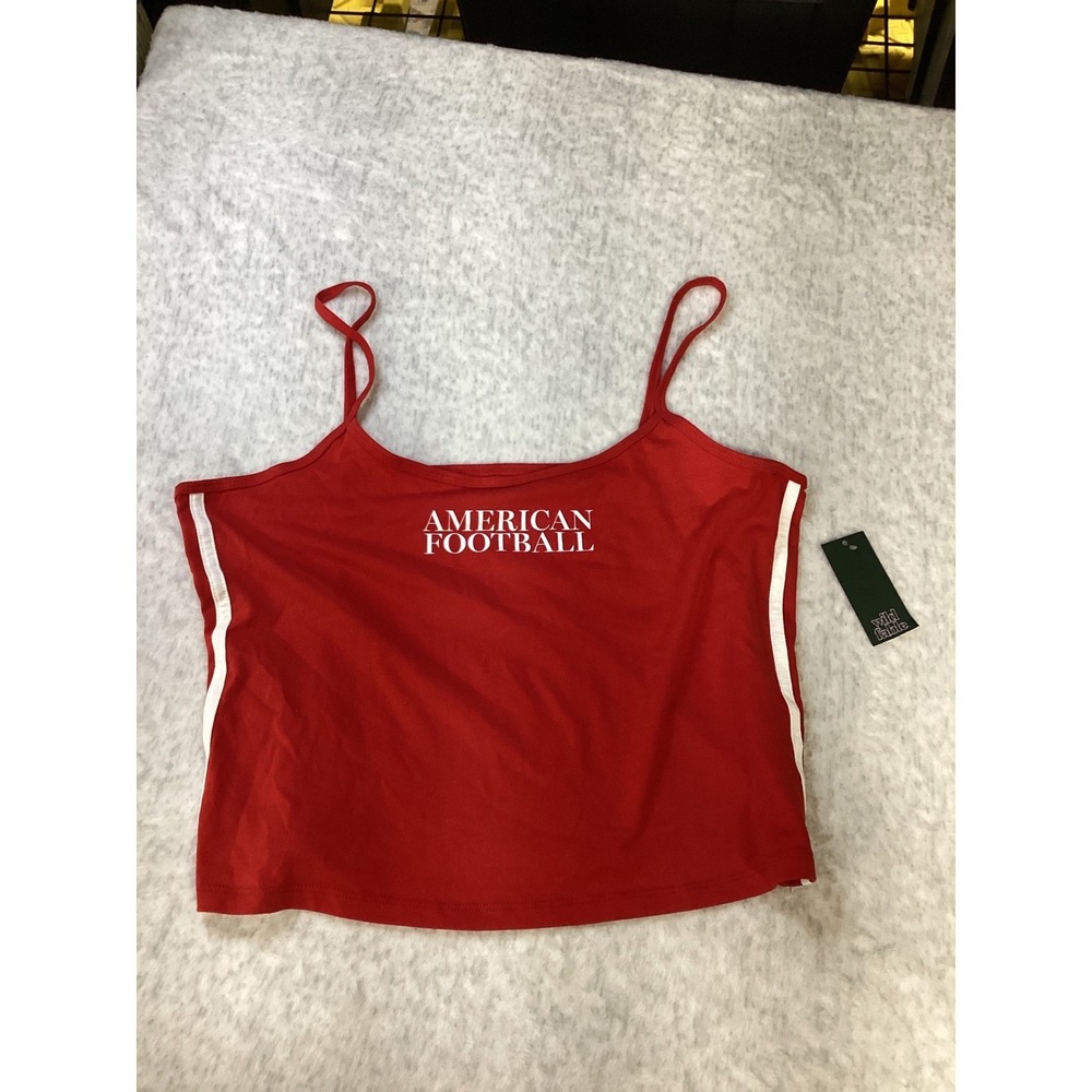 Wild Fable American Football‎ Red Graphic Cami Tank Top XXL New With Tags